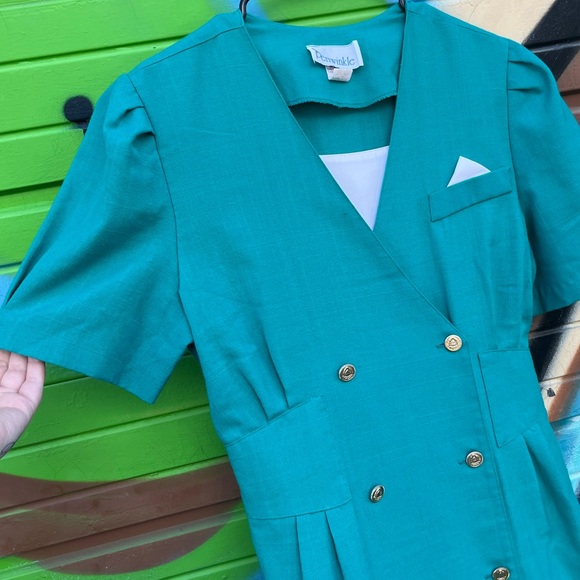 Dresses Vintage Teal Dress Suit Poshmark